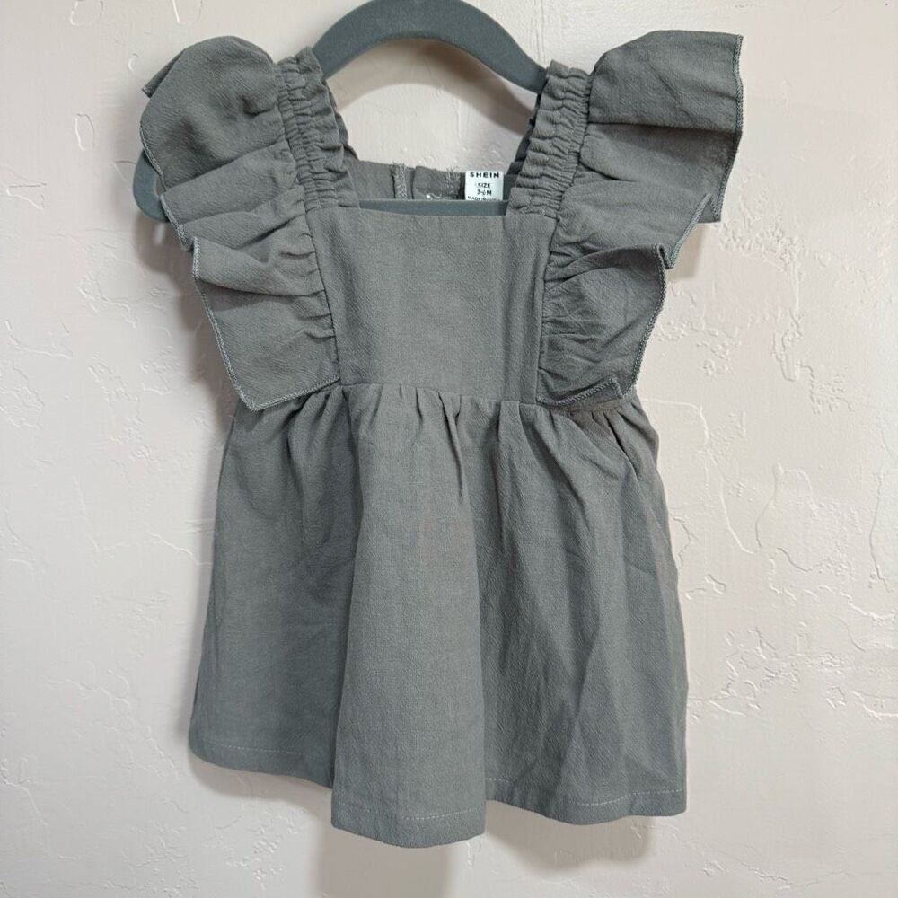 SHEIN Baby Girl Grey Dress 3-6m